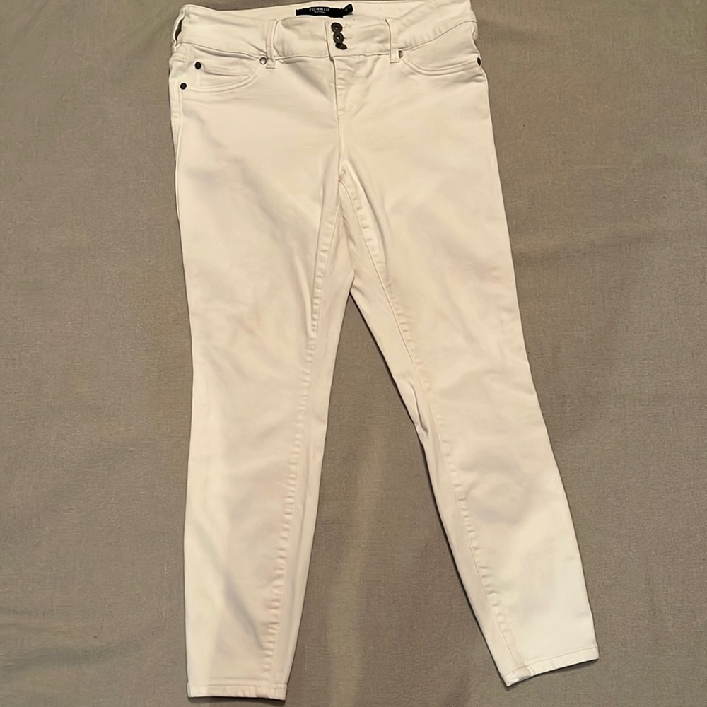 Torrid denim white jeans size 14 regular
